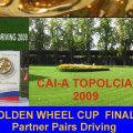 CAI-A Topolcianky  Golden Wheel CUP Final Partner 2009 : JACEK KOZLOWSKI POL Golden Wheel CUP Winner, Pairs Driving 2009. CAI-A Kladruby CZE , CAI-A CONTY FRA , CAI-A Altenfelden AUT , CAI-A Warka PLO , CAI-A Topolcianky FINAL PLACE 2009
